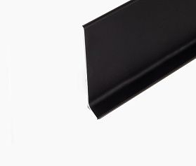 Алюминиевый напольный плинтус Русский профиль, анодированный черный матовый, 60х11,2х2500 мм, 1 м.п